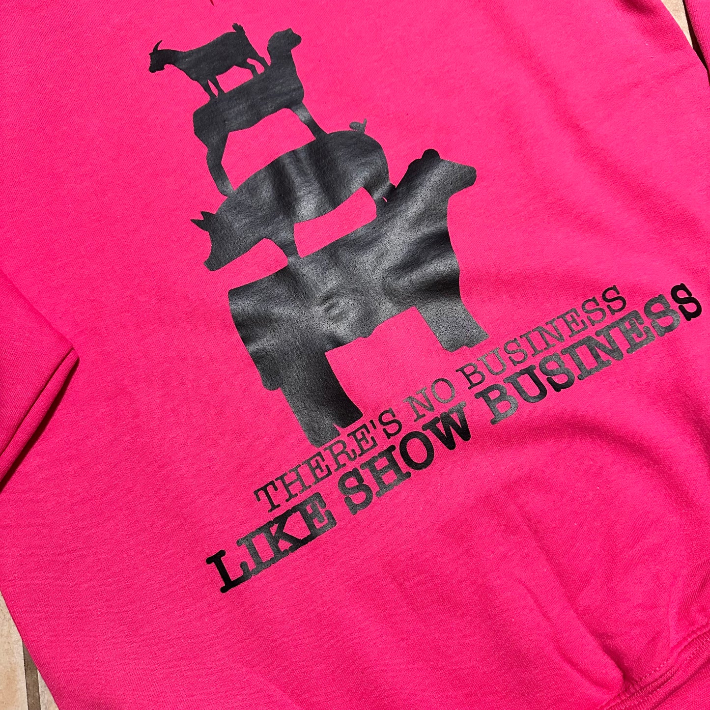 Hot Pink Show Business Sweatshirt