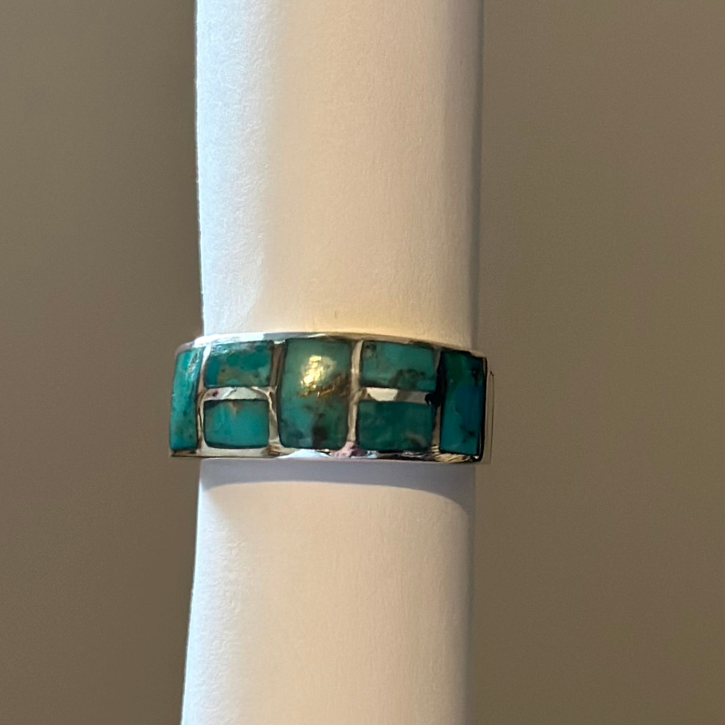 Sterling Silver Turquoise Band