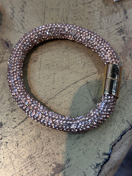 Topaz Magnetic Rhinestone Bracelet