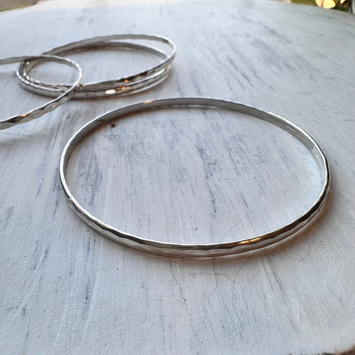 Thin Sterling Silver Bangle Bracelet
