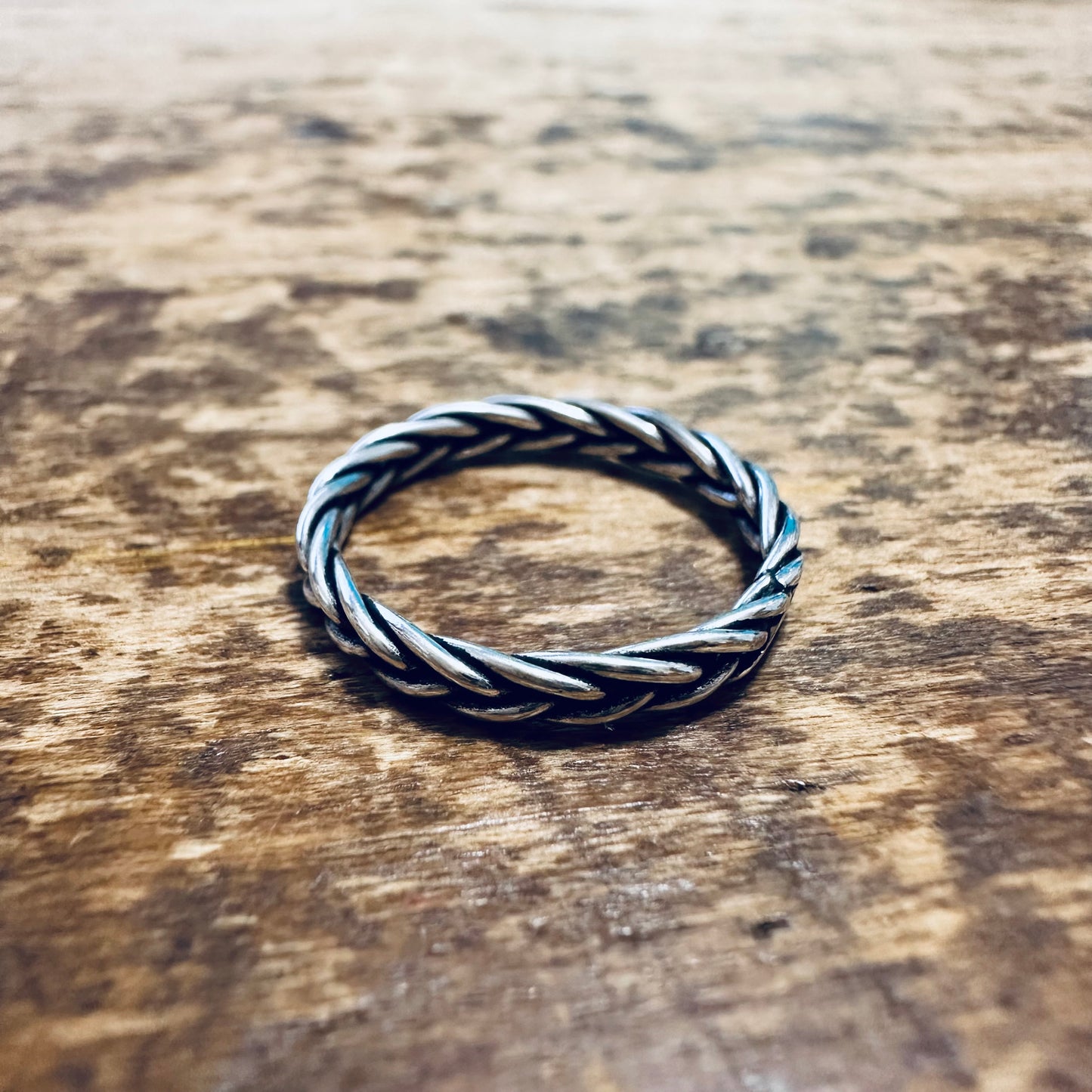 Sterling Braided Rope Ring