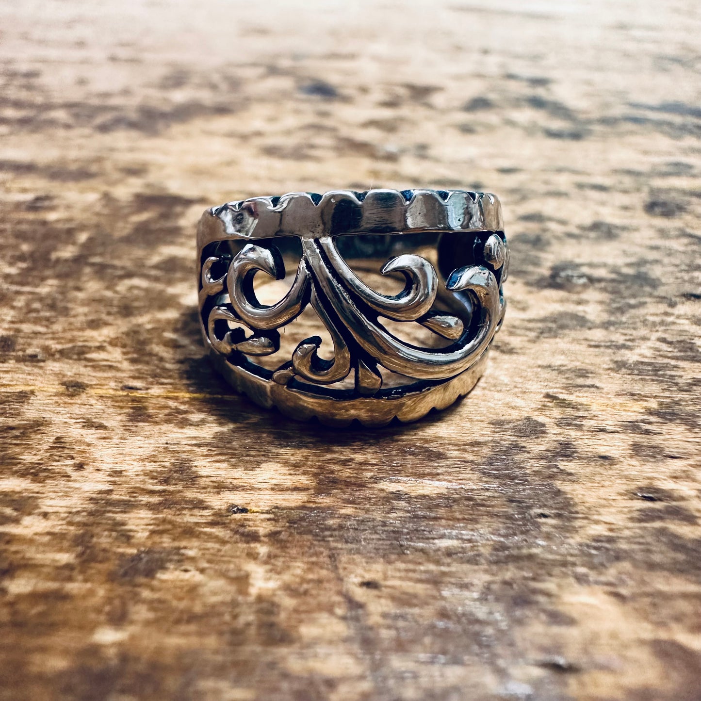 Sterling Filigree Dome Ring
