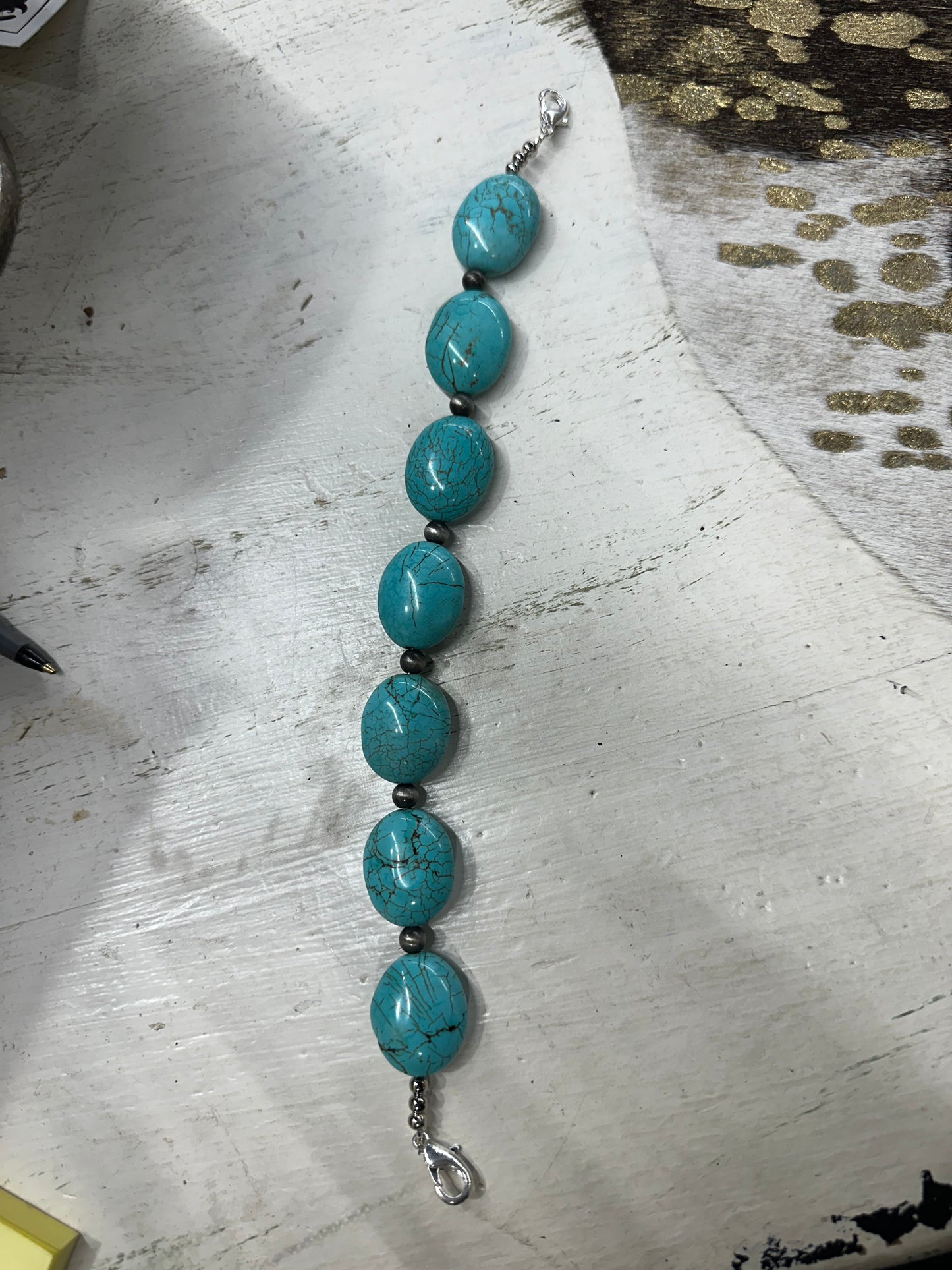 Turquoise Stone Cap Jewlery