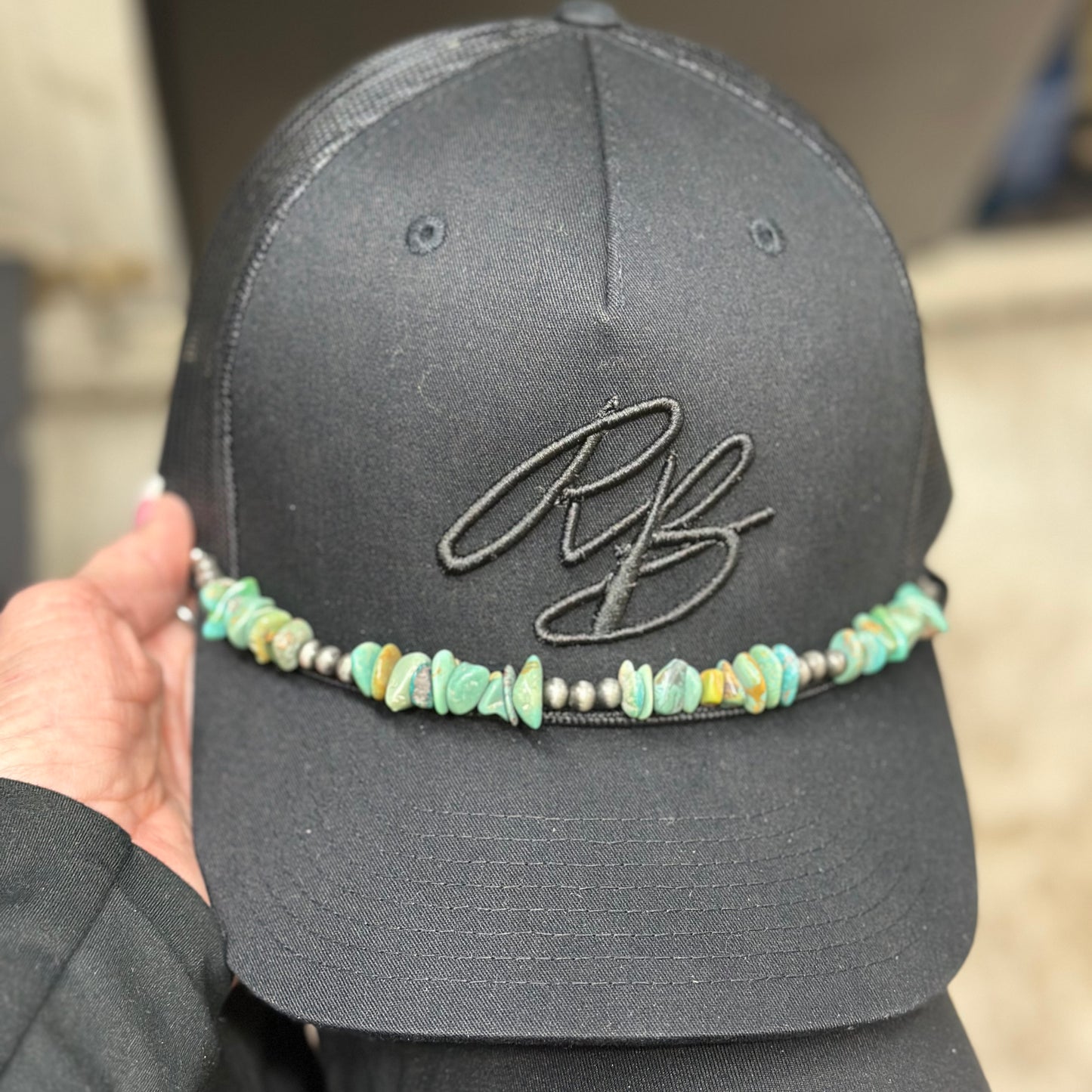 Turquoise Stone Chip Cap Jewlery