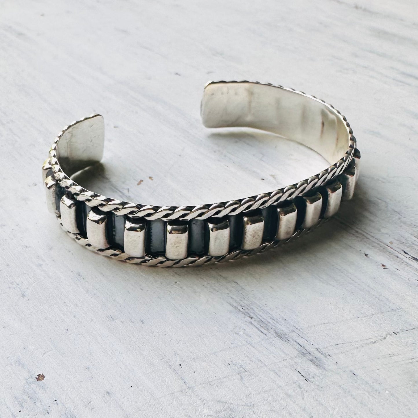 Sterling Bar Cuff Bracelet
