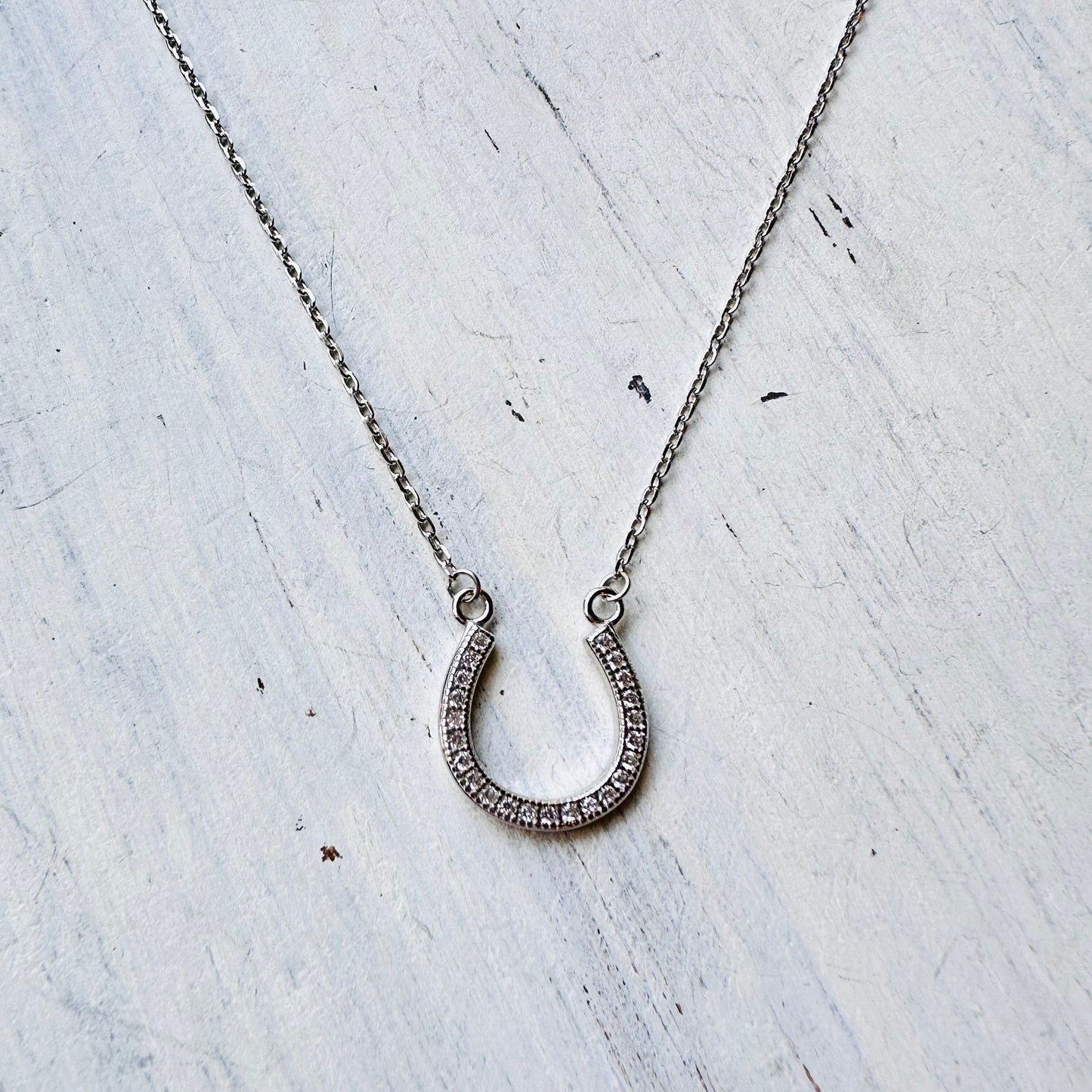 Sterling Silver Horseshoe Necklace