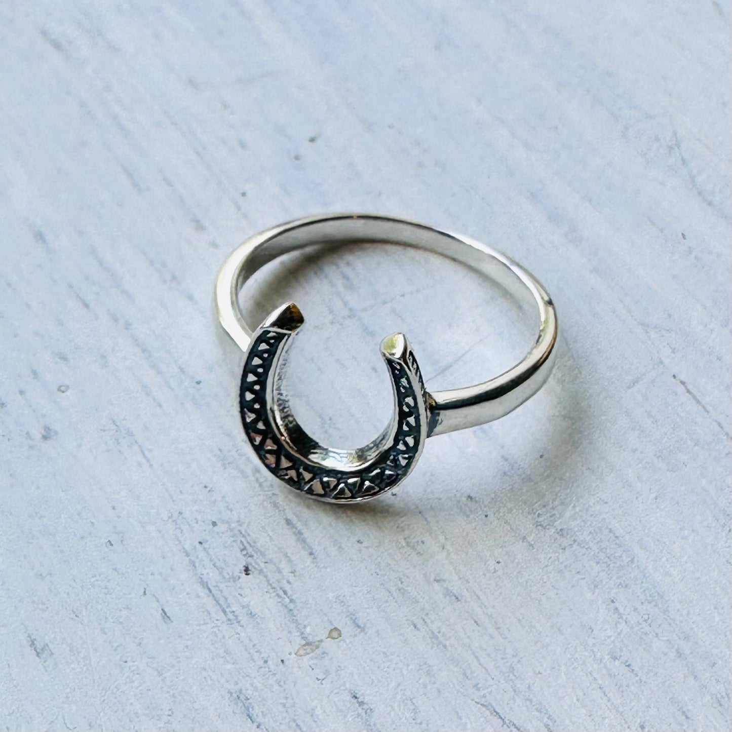 Sterling Horseshoe Ring