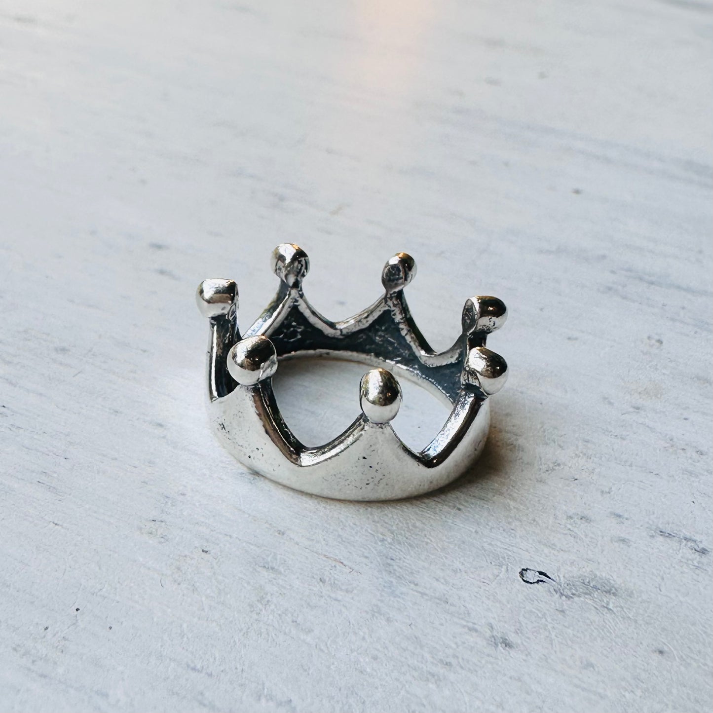 Sterling Silver Crown Ring