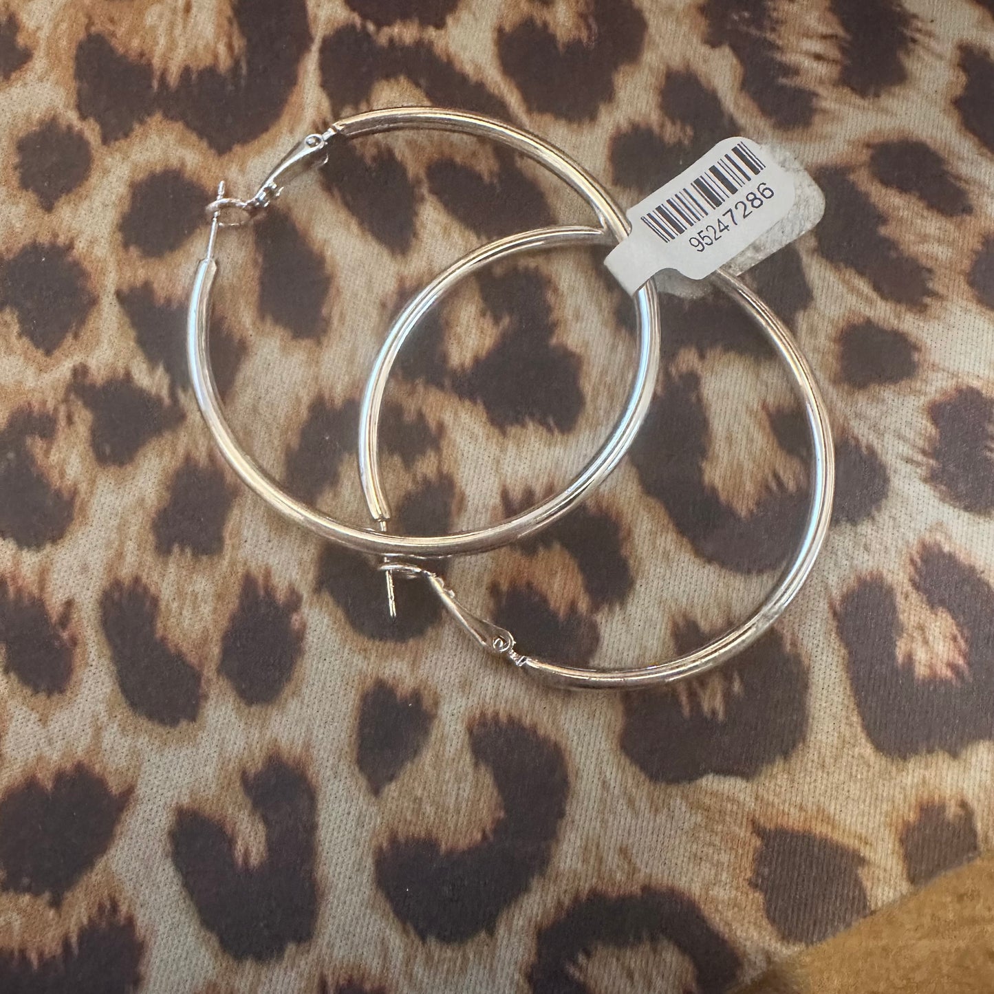 Silver Simple Hoops