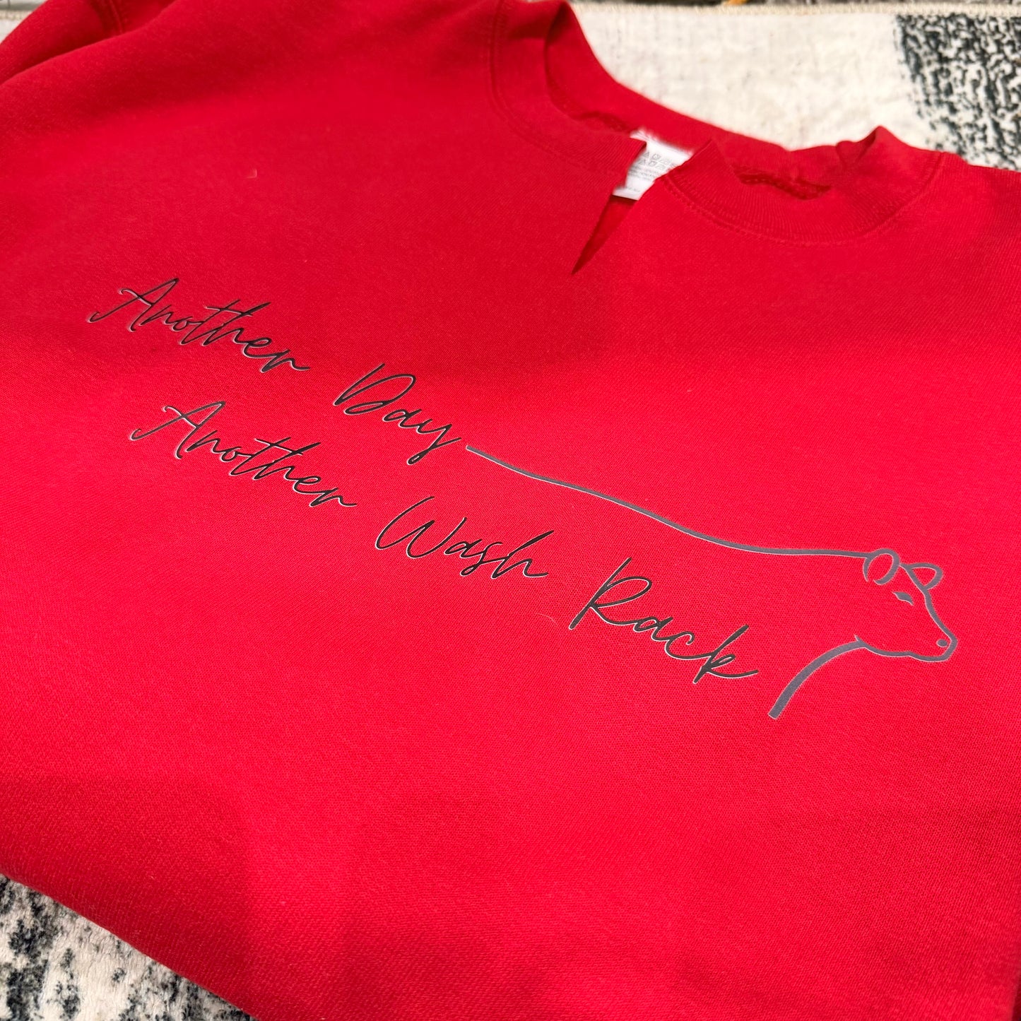 Red Another Day Another Wash Rack Sweatshirt