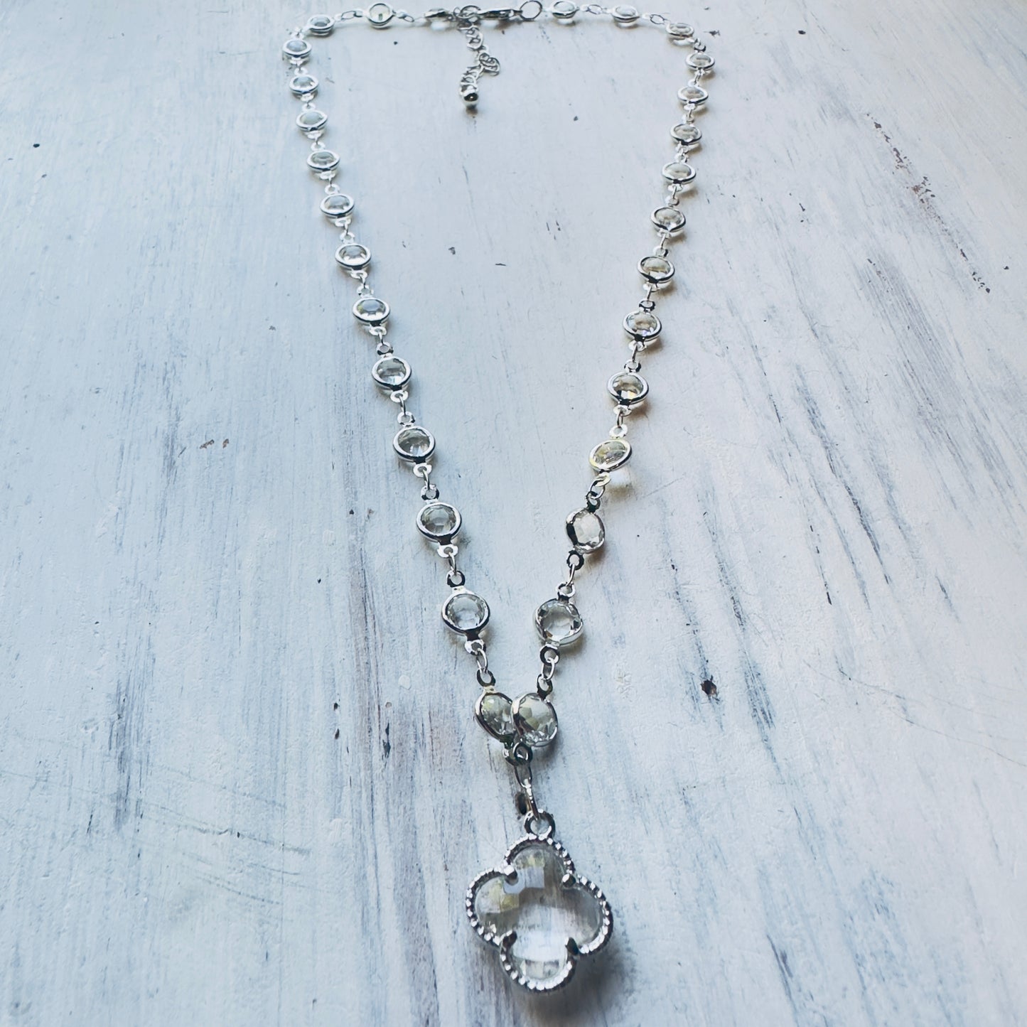 Crystal & Clover Necklace