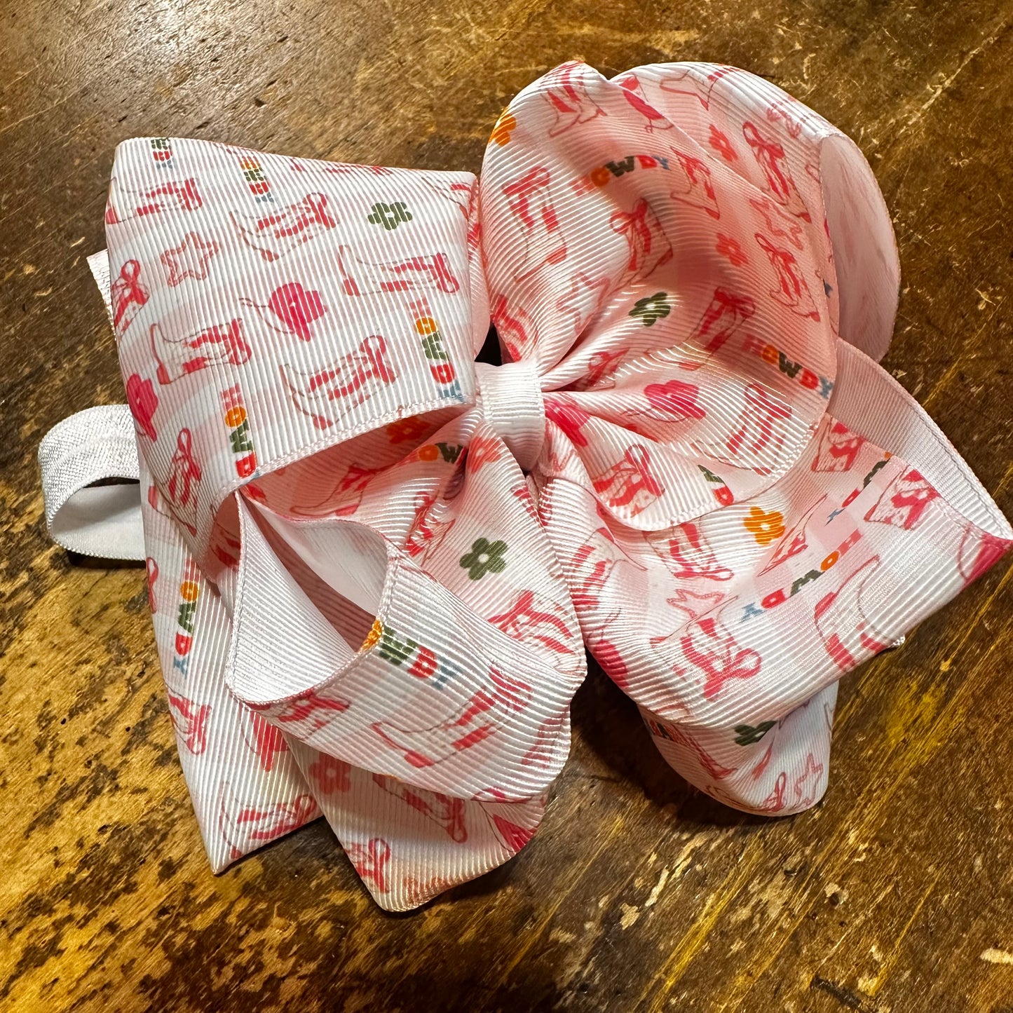 Pink Howdy Bow Headband