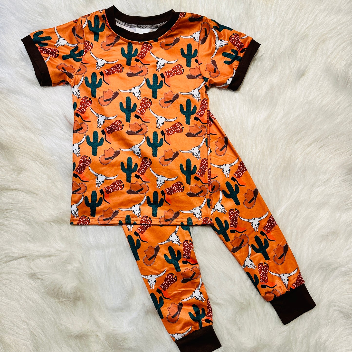 Boys Cactus & Steer PJ Set