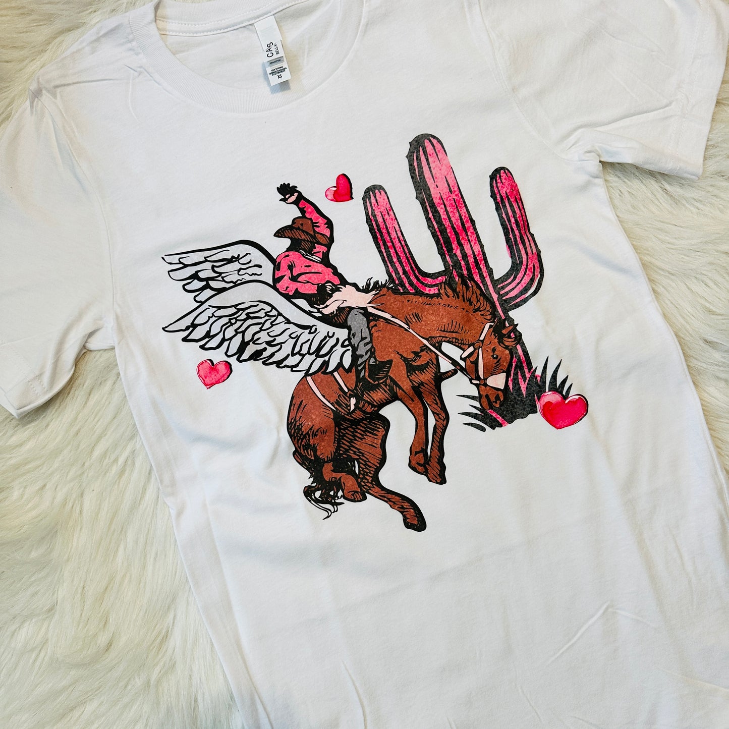 Angel Cowboy Valentine Tee