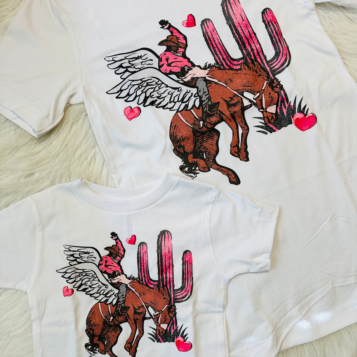 Angel Cowboy Valentine Tee