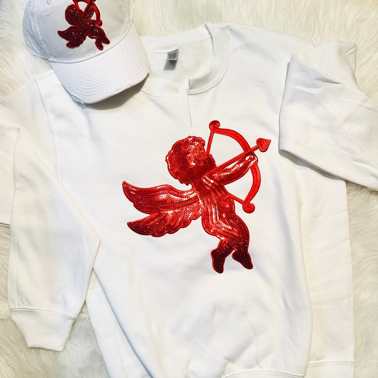 White Cupid Sweatshirt