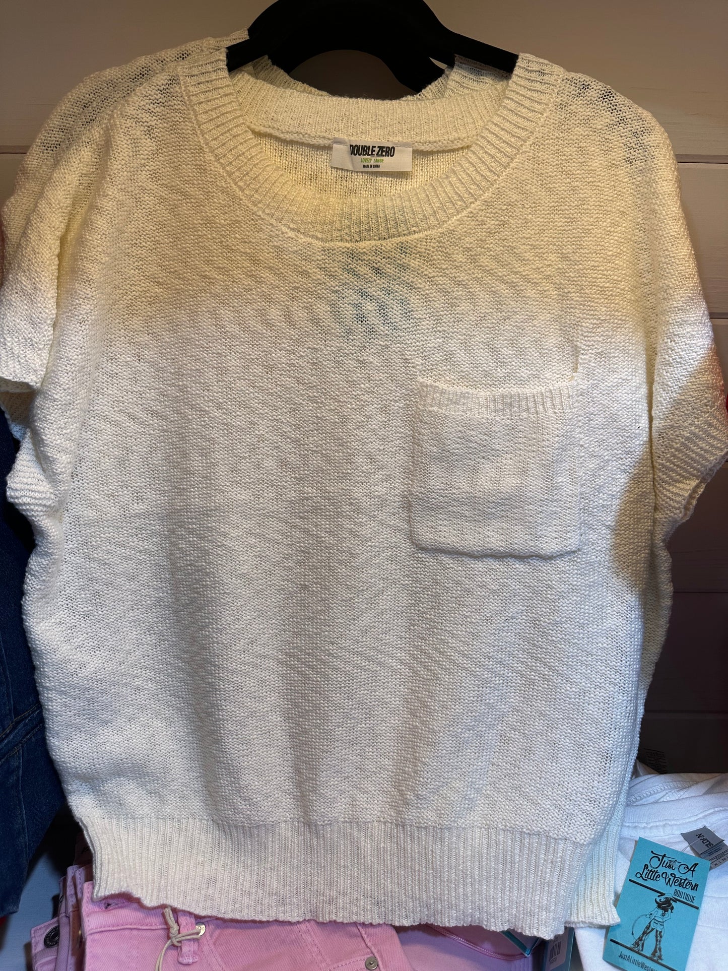 Whipped Cream Short Sleeve Top