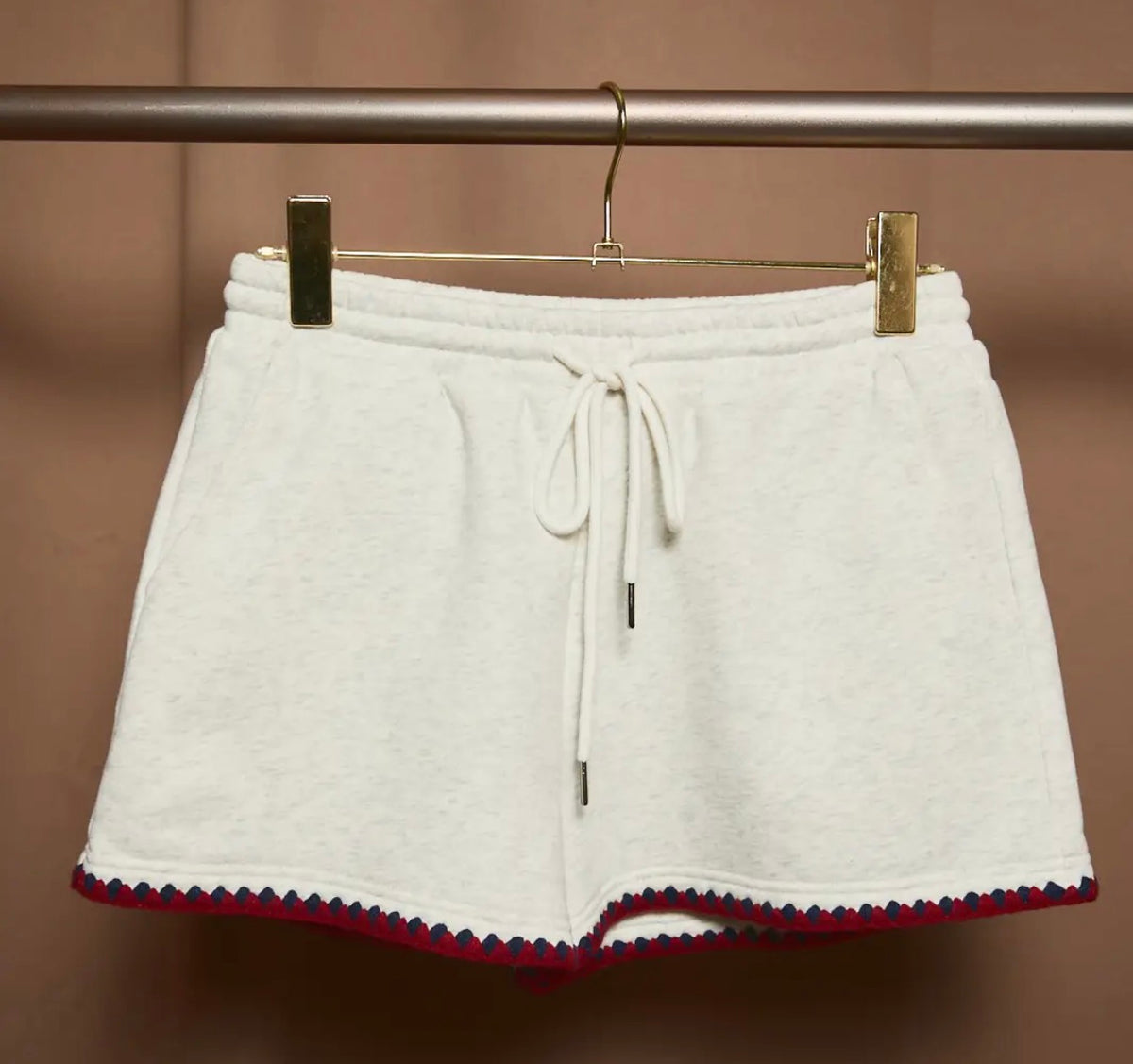 Double Stitch Grey Short Set