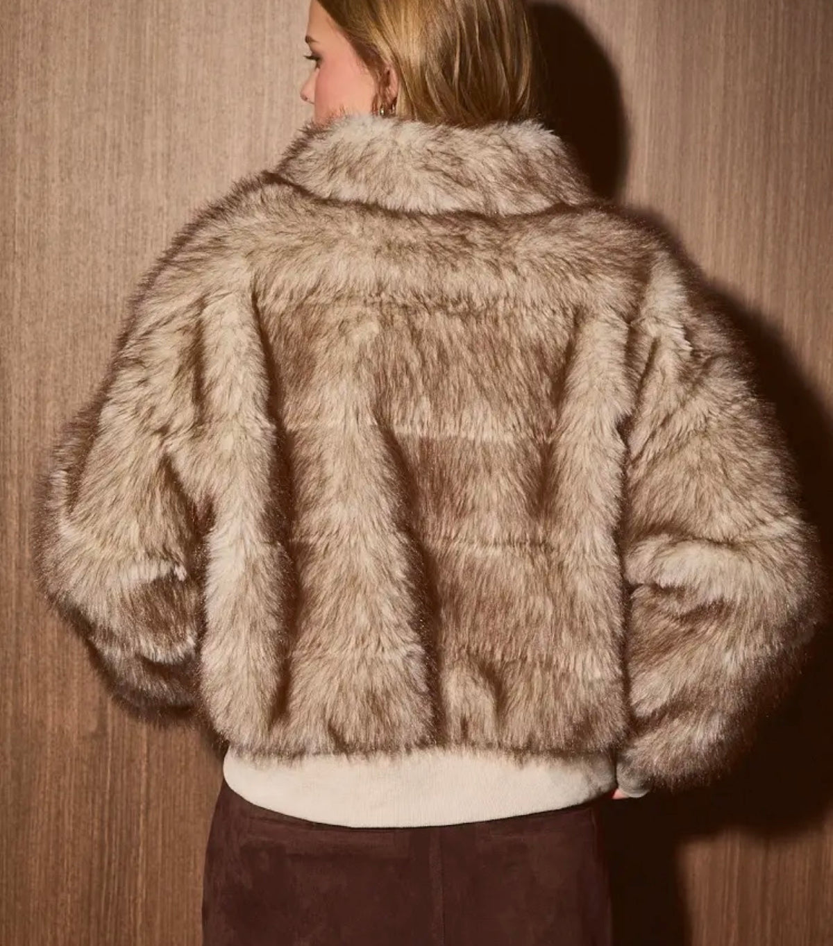 Faux Fur Collared Jacket