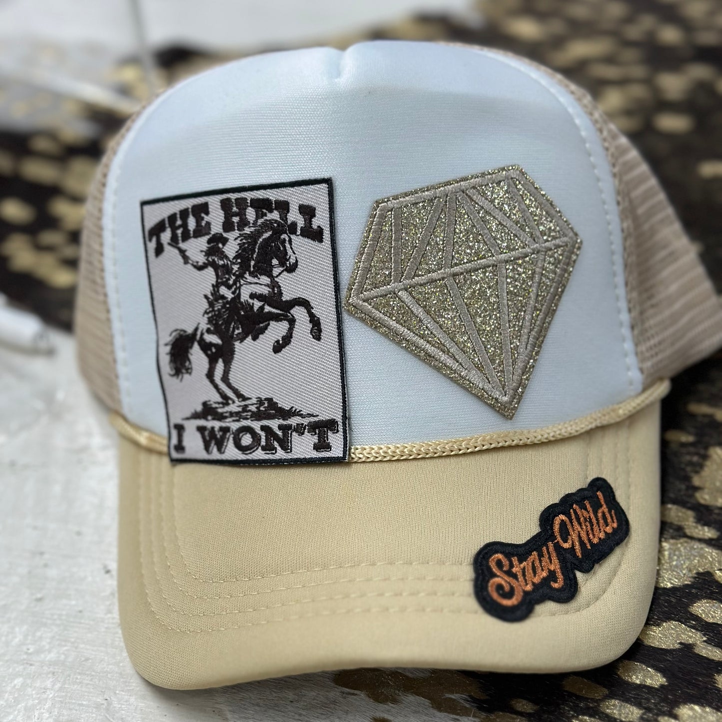 Taupe "The Hell I Won't" Cap - 3