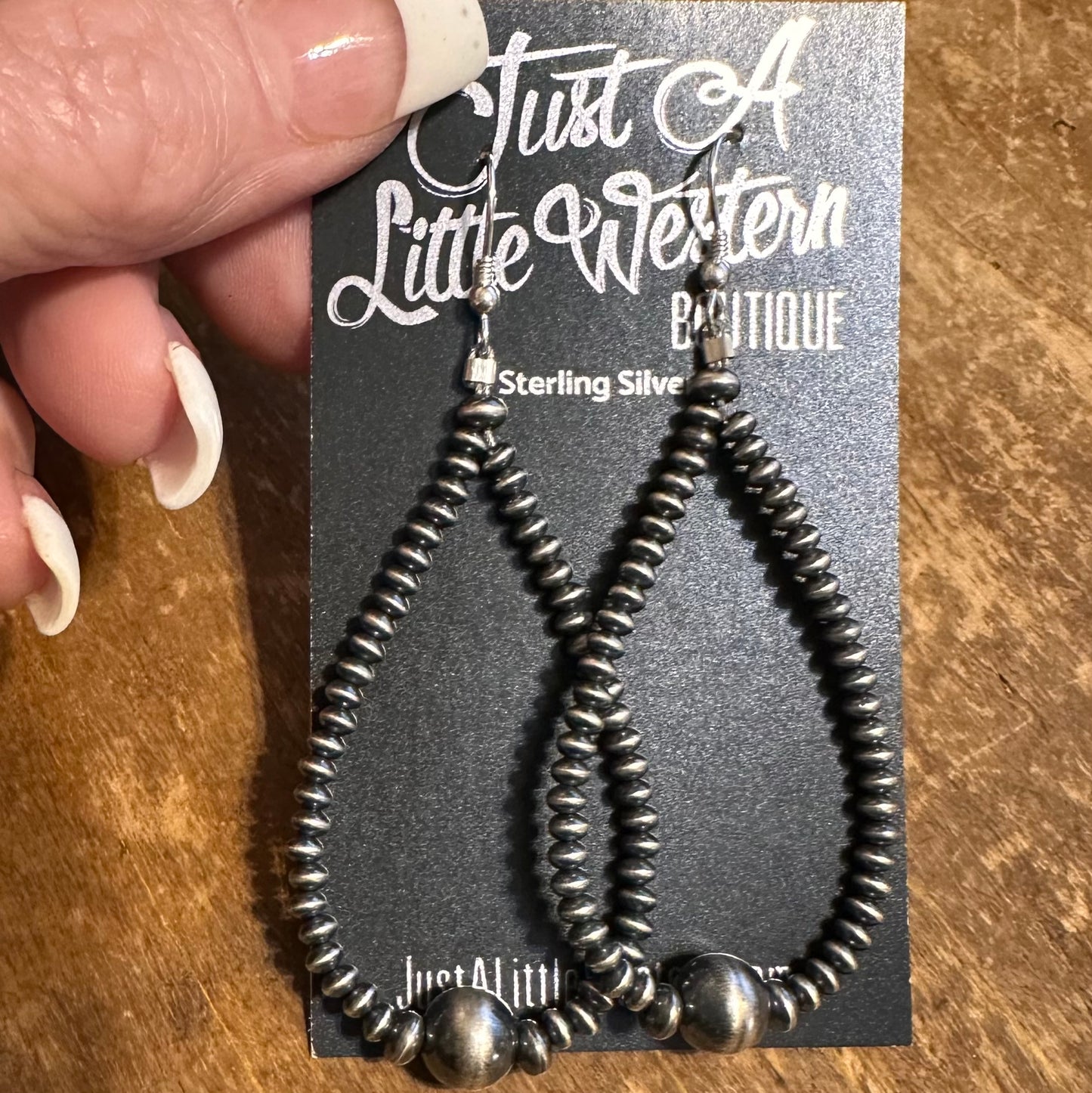 Sterling Gradual Sauce Pearl Teardrop Earrings