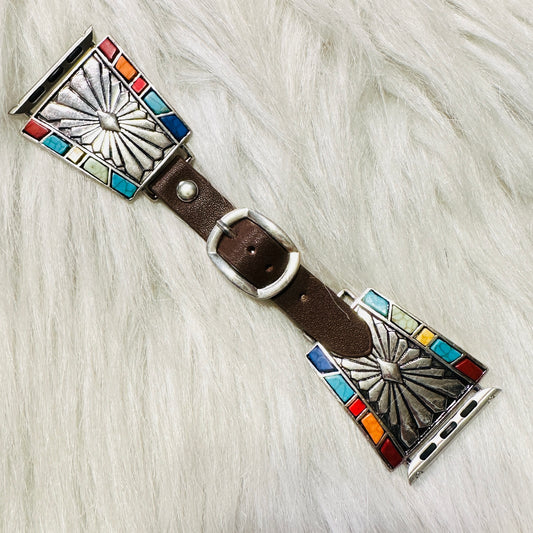 Multi Color Stone Apple Watchband