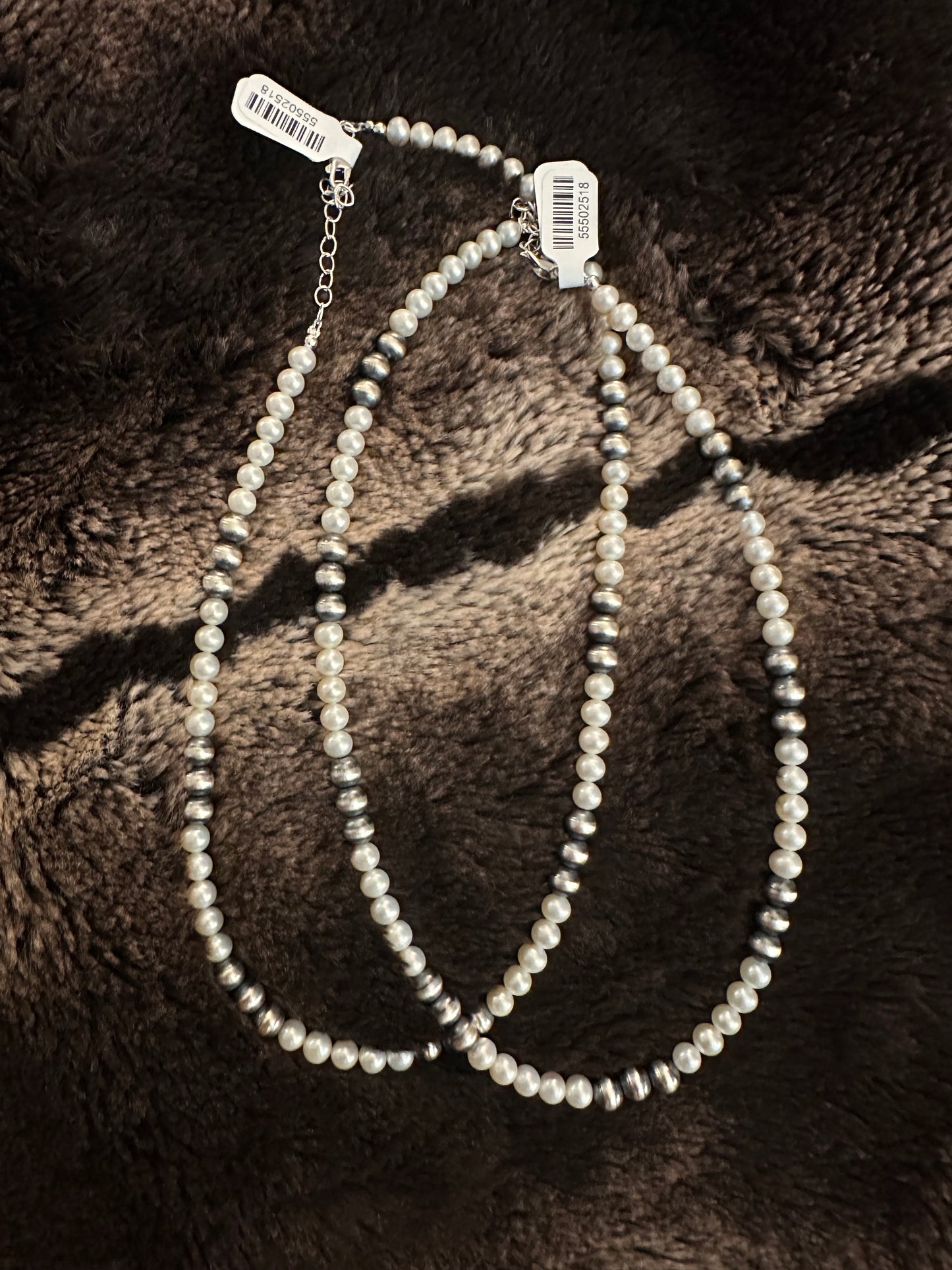 Sterling Silver Beads with Pearls