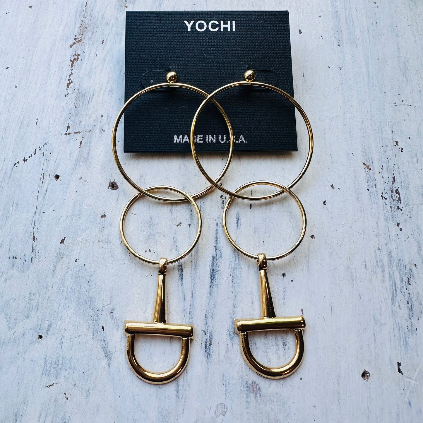 Yochi Gold Hoop, Hoop, & Bit Earrings