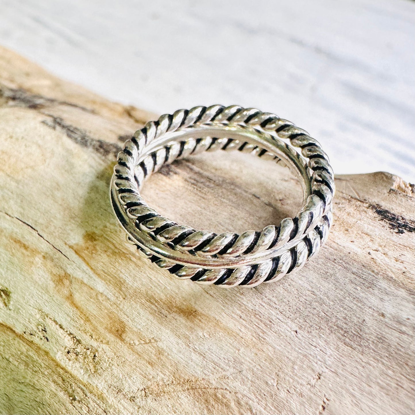 Set of 3 Sterling Stackable Rings