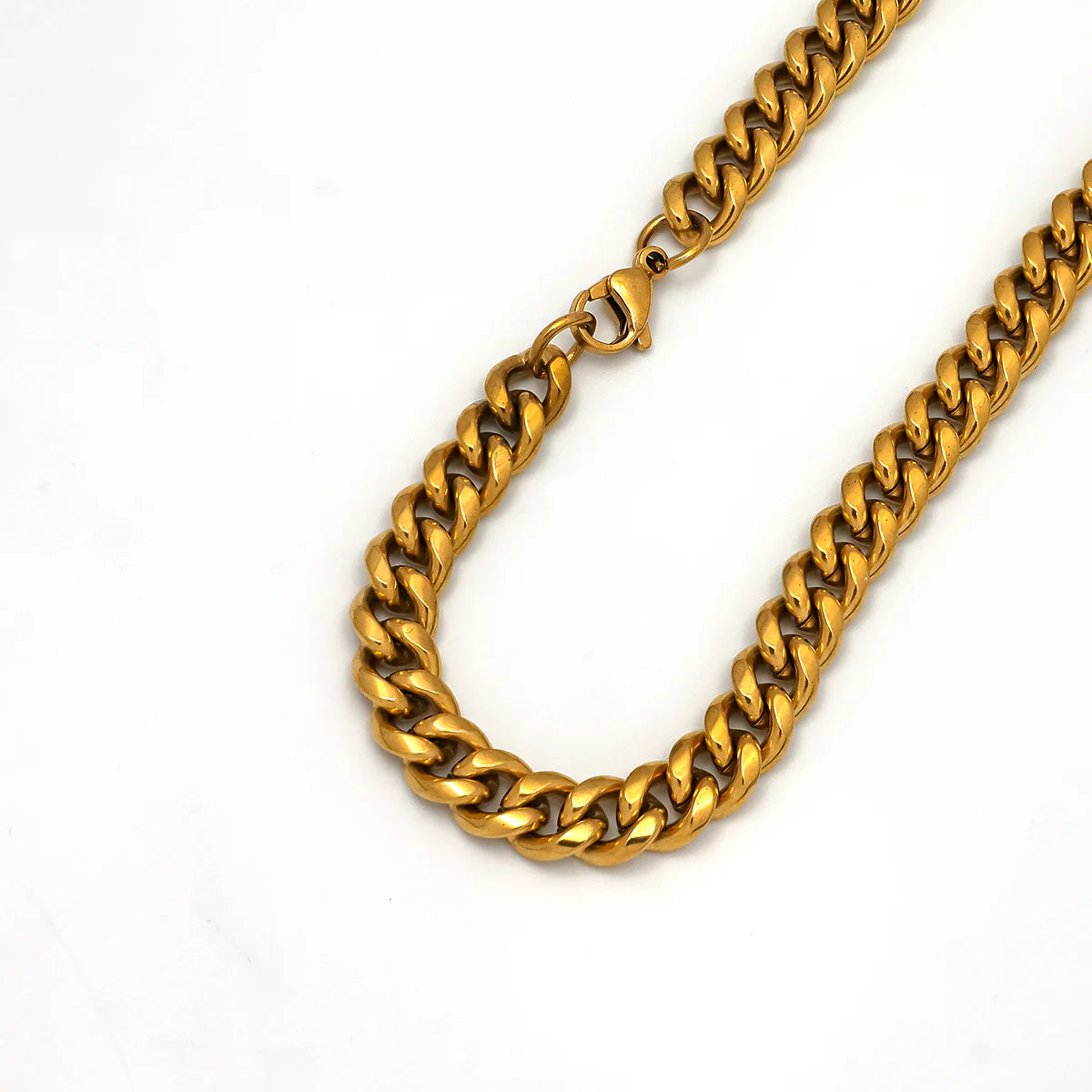 Stainless Steel Stacked Cuban Curb Necklace