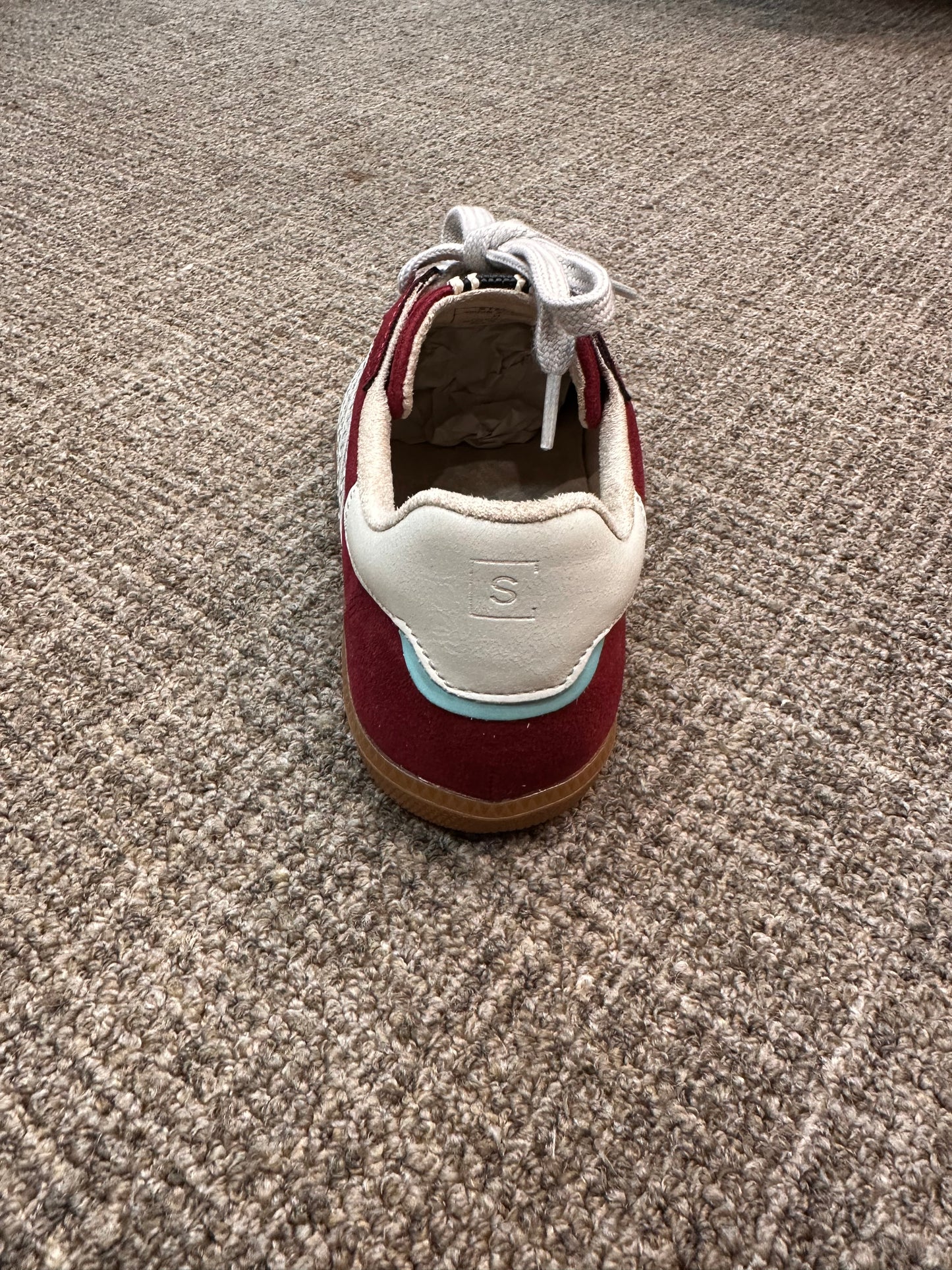 Stevie Striped Wine Sneaker by ShuShop