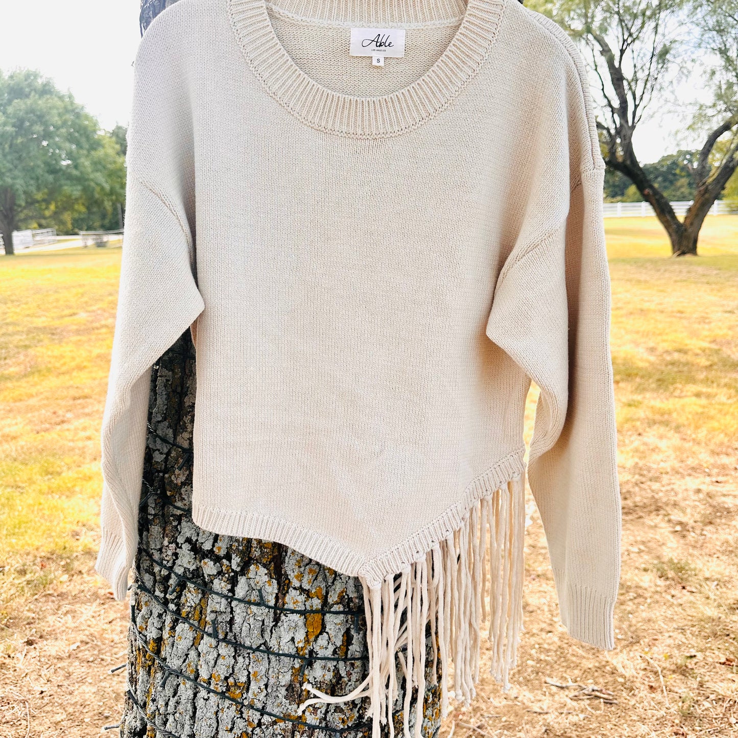 Tassel Effect Sweater Top