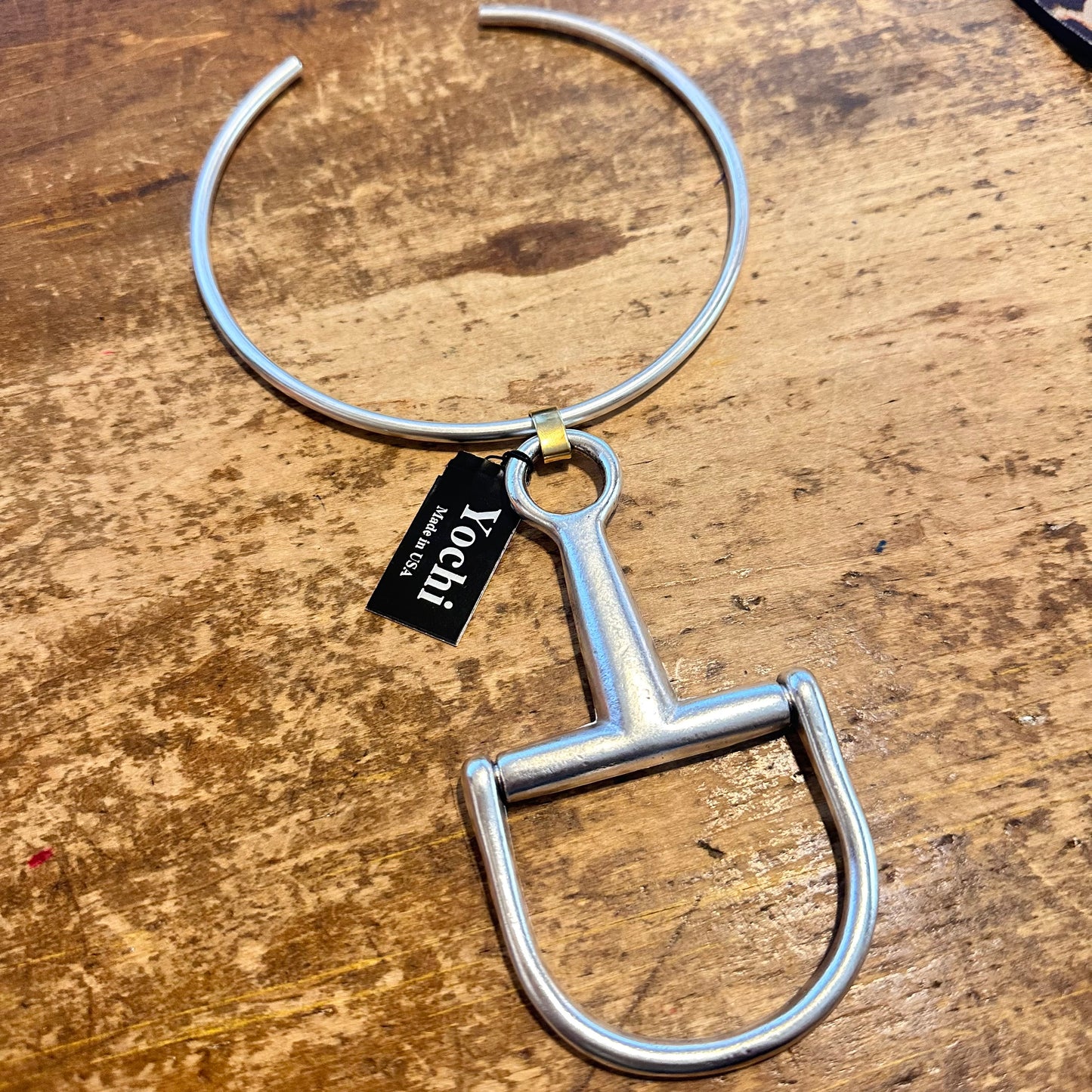 Yochi NY Horse Bit Choker Necklace