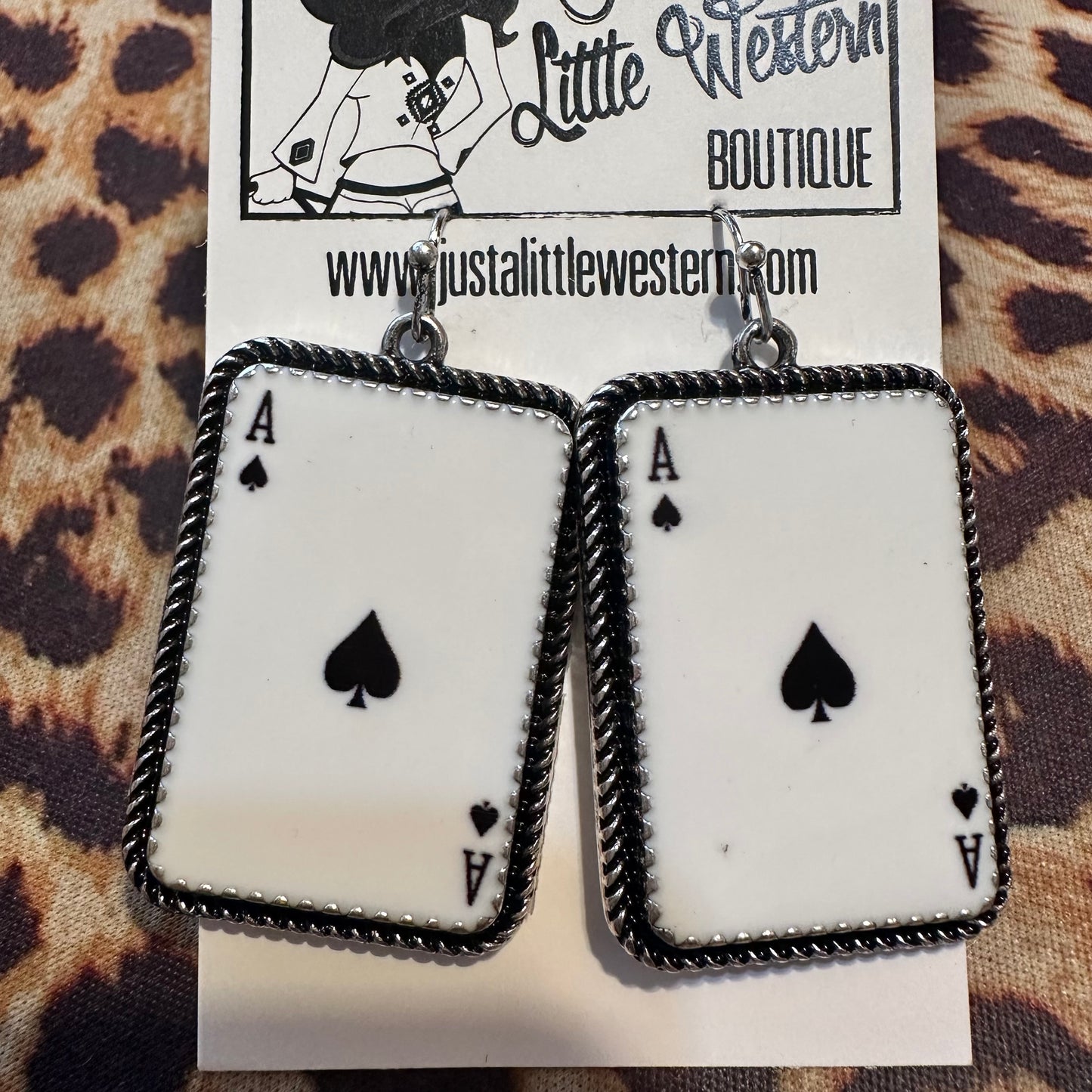 Ace of Spades Dangle Earrings