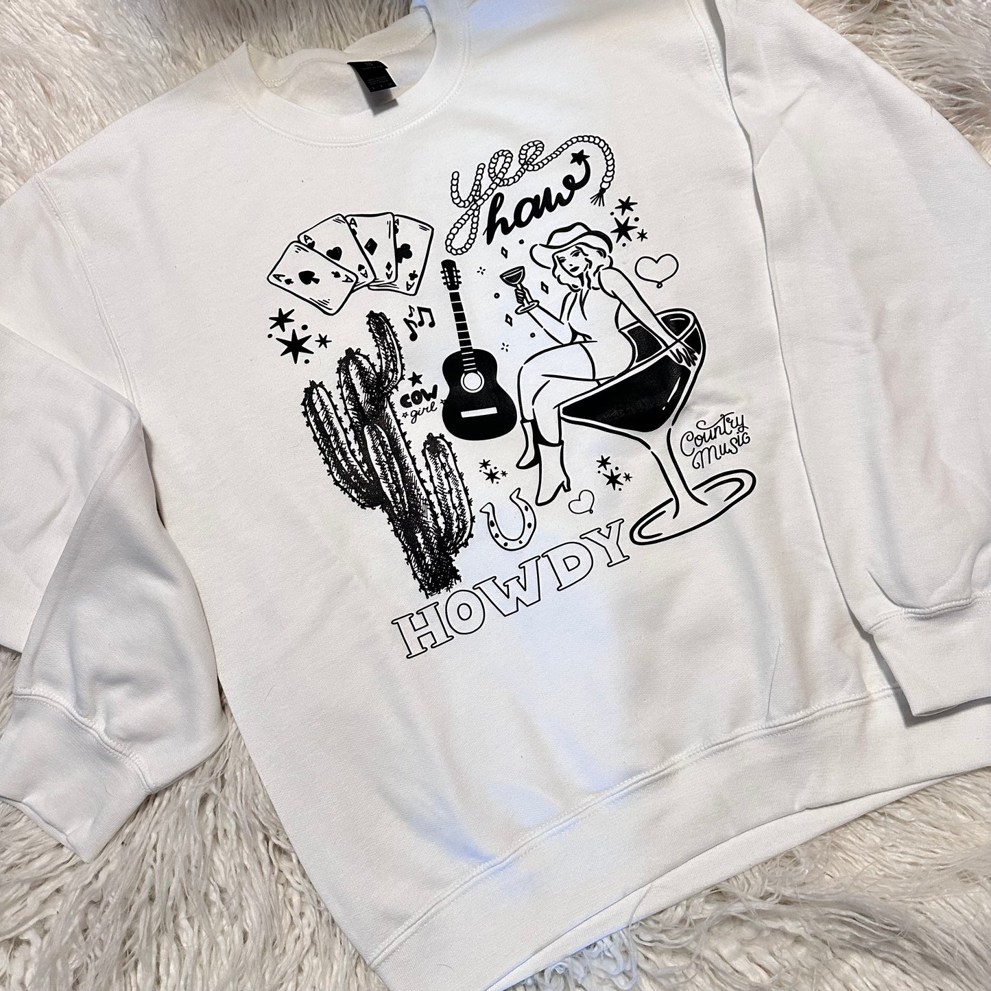 Howdy Martini Collage Sweatshirt