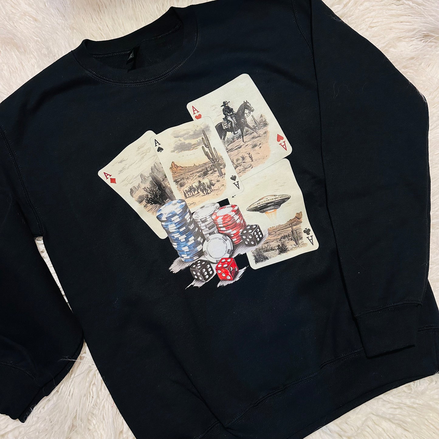Vintage Playing Cards Sweatshirt