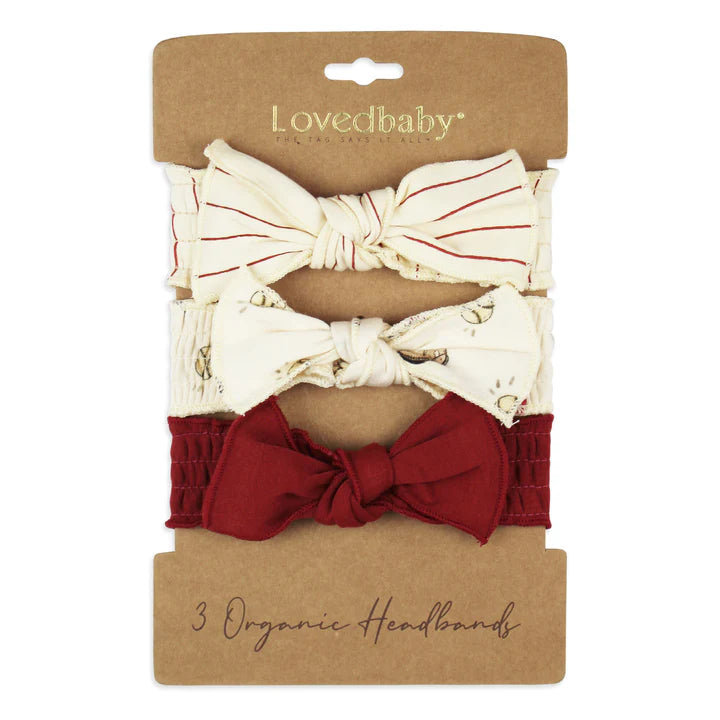 Organic Game Day Headbands Set of 3