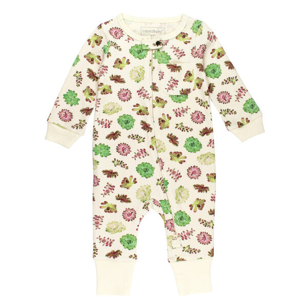 Infant Organic Succulents Romper