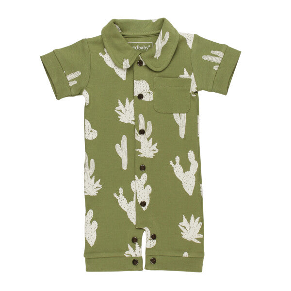 Infant Organic Sage Cactus Coverall
