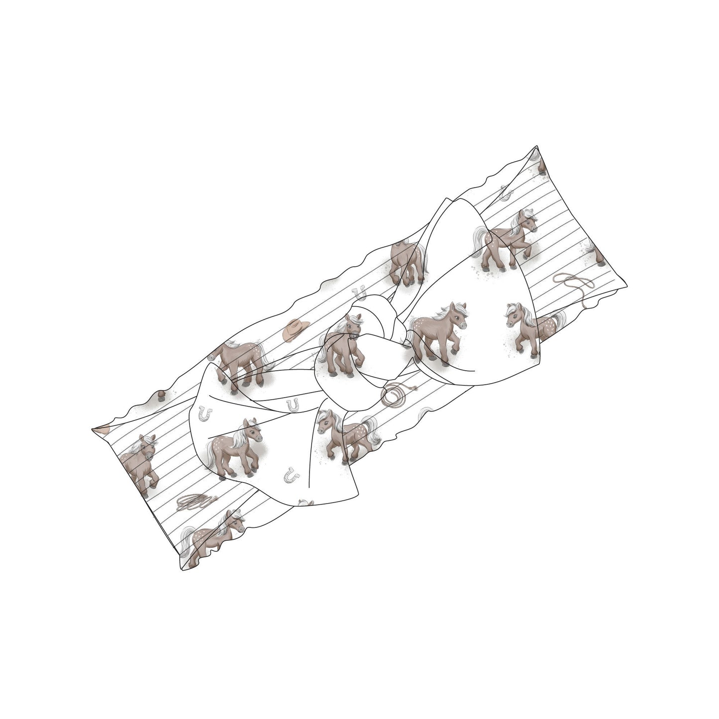 L'oved Baby Little Lasso Organic Smocked Headband