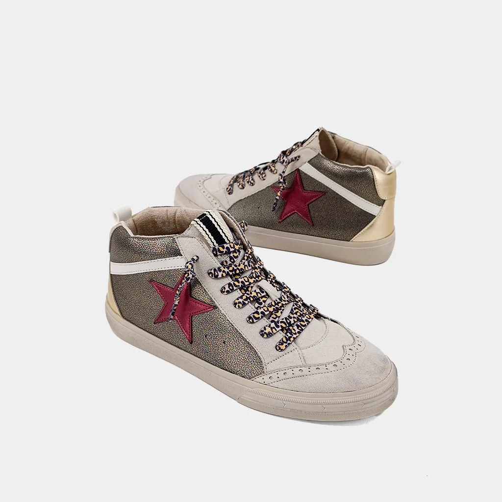 Paulina Gold Black Sneaker by ShuShop