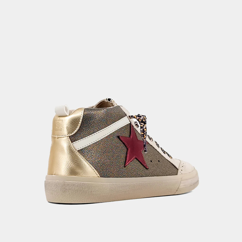 Paulina Gold Black Sneaker by ShuShop