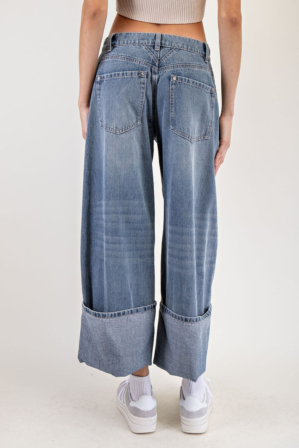 Mineral Washed Cuffed Pants