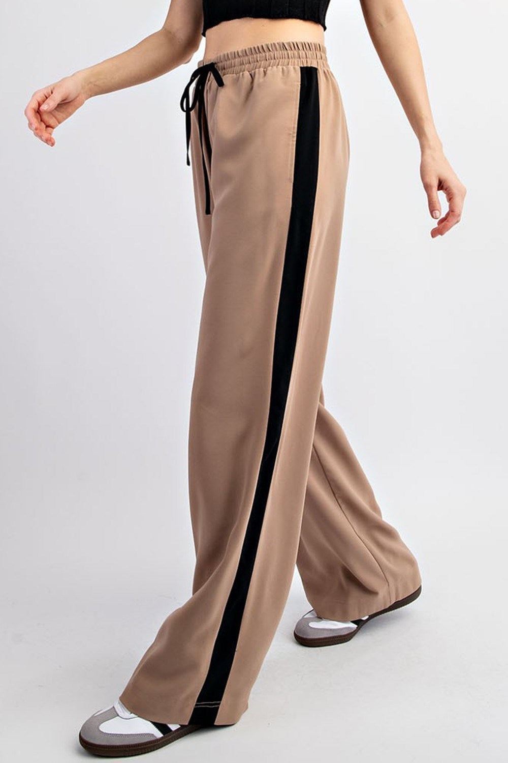 Cocoa Striped Wide Leg Pants