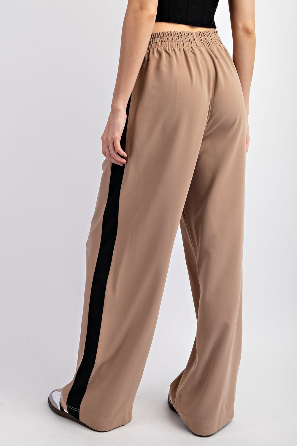 Cocoa Striped Wide Leg Pants