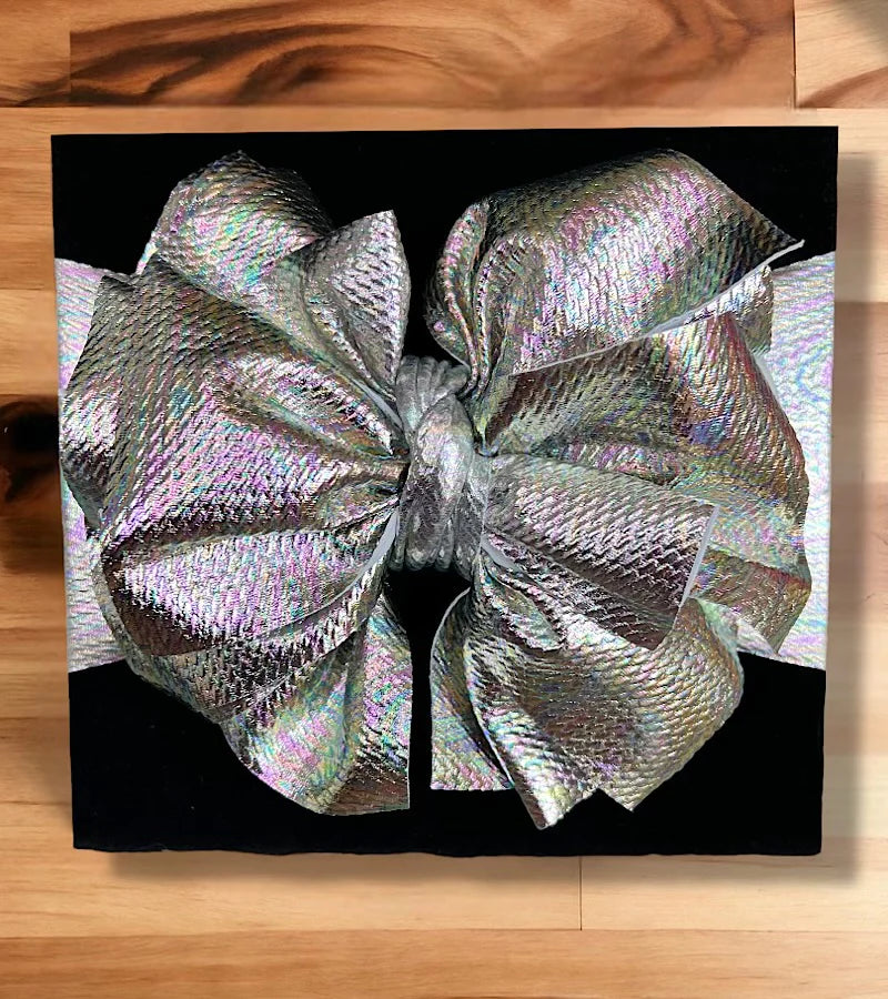 Metallic Silver Multi Color Headband