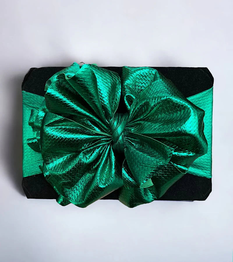 Metallic Dark Green Headband