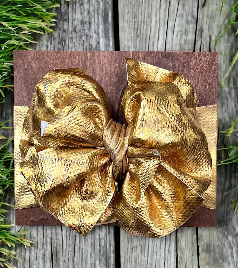 Big Metallic Golden Headband