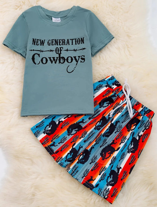 New Generation of Cowboys Short Set