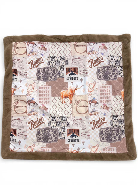 Rodeo Western Printed Baby Blanket